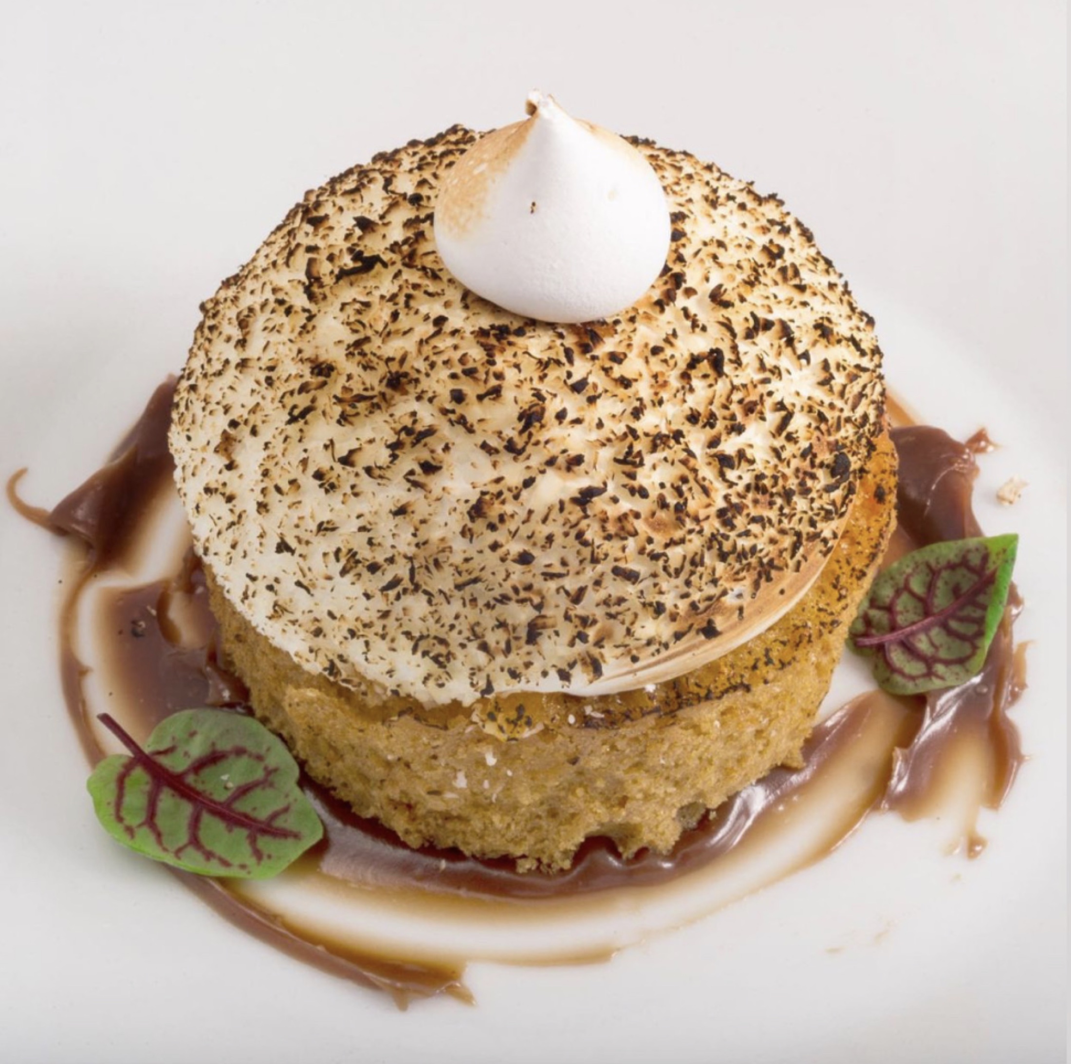 Styled dessert created for a culinary production